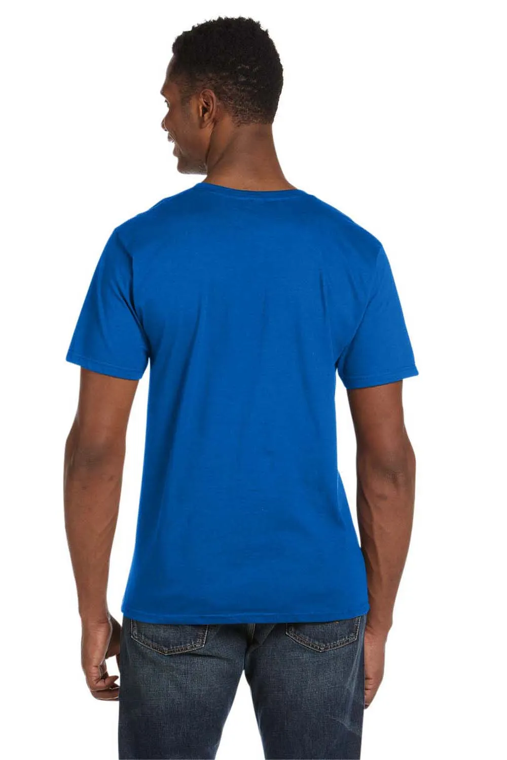 Gildan Mens Softstyle Short Sleeve V-Neck T-Shirt - Royal Blue