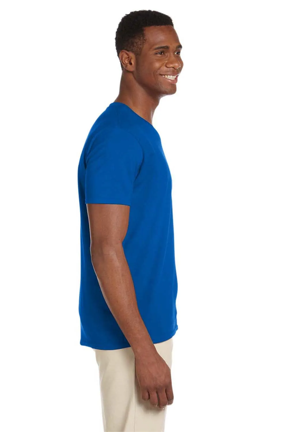 Gildan Mens Softstyle Short Sleeve V-Neck T-Shirt - Royal Blue
