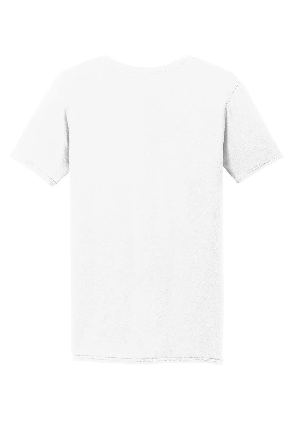 Gildan Mens Softstyle Short Sleeve V-Neck T-Shirt - White