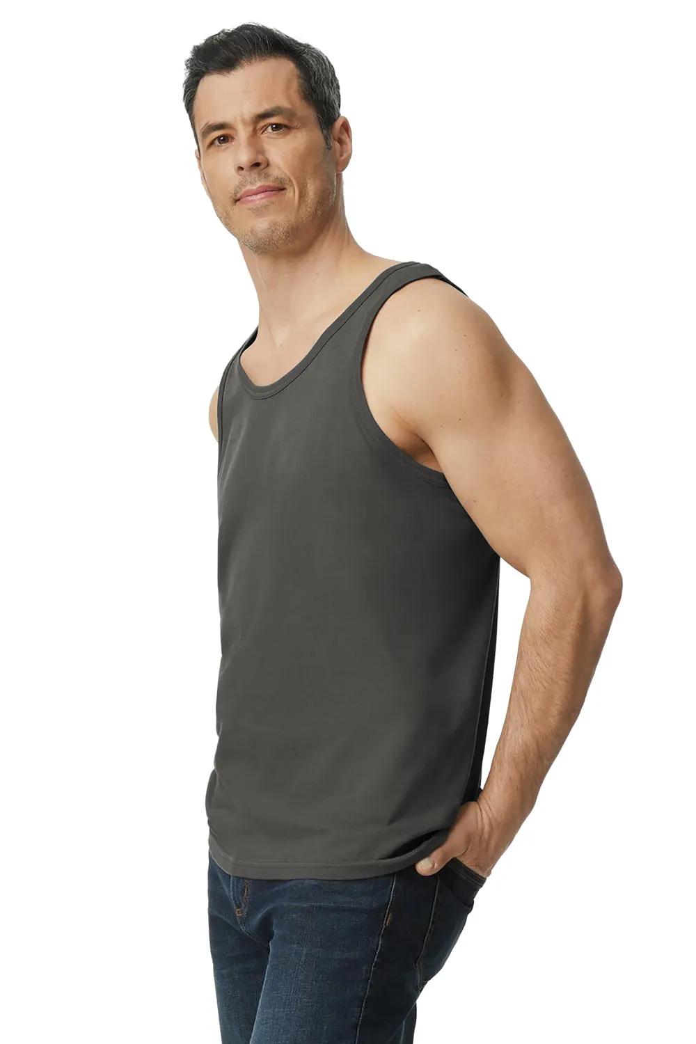 Gildan Mens Softstyle Tank Top - Charcoal Grey