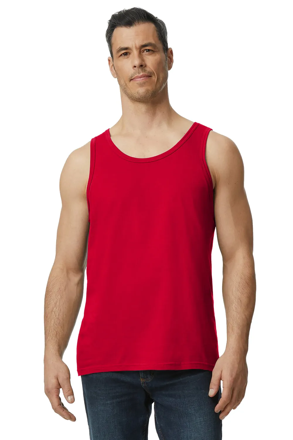 Gildan Mens Softstyle Tank Top - Red