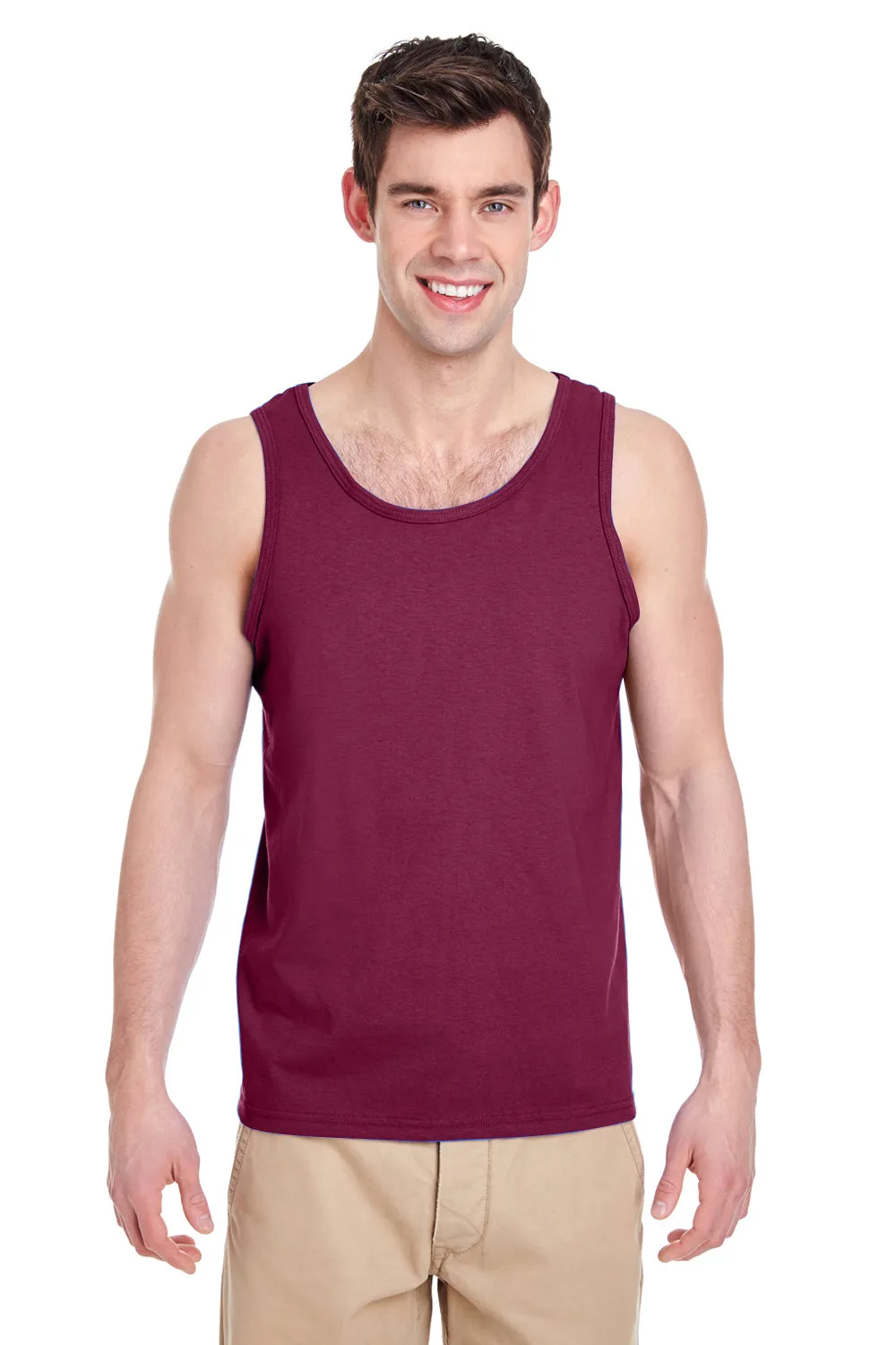Gildan Mens Tank Top - Maroon