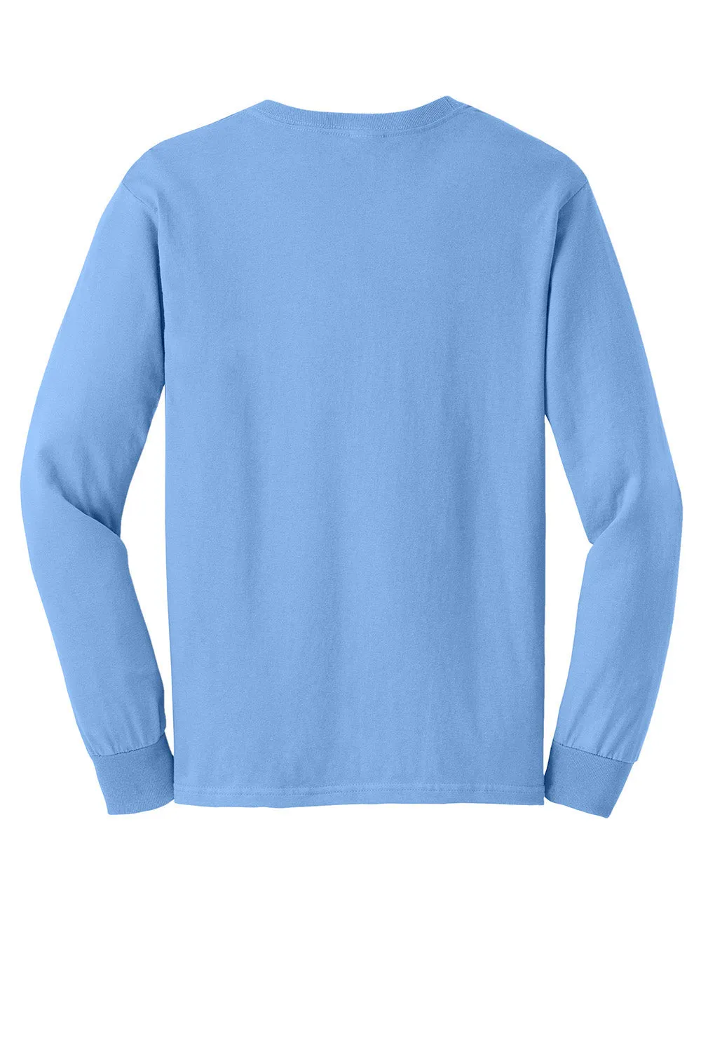 Gildan Mens Ultra Long Sleeve Crewneck T-Shirt - Carolina Blue
