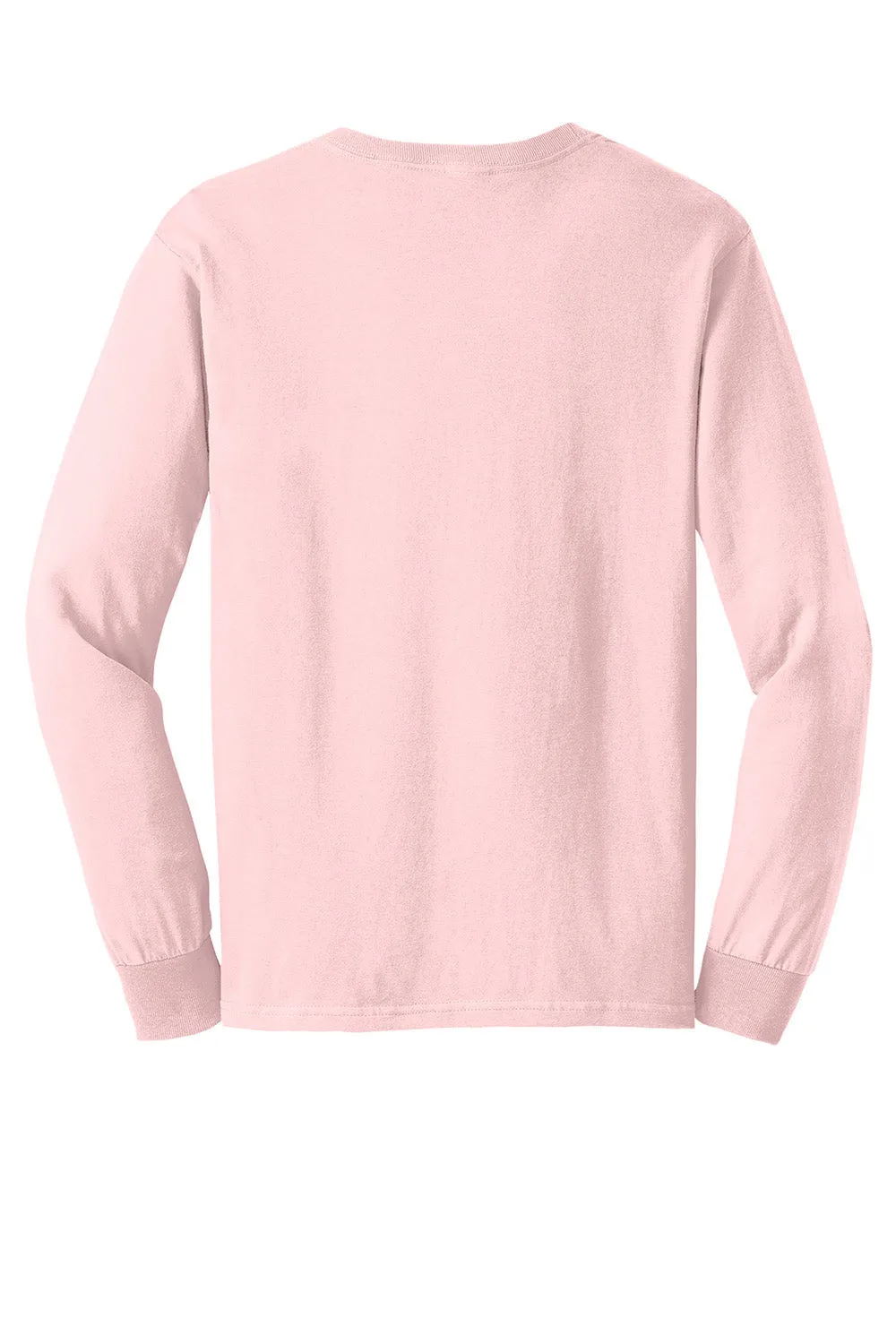 Gildan Mens Ultra Long Sleeve Crewneck T-Shirt - Light Pink
