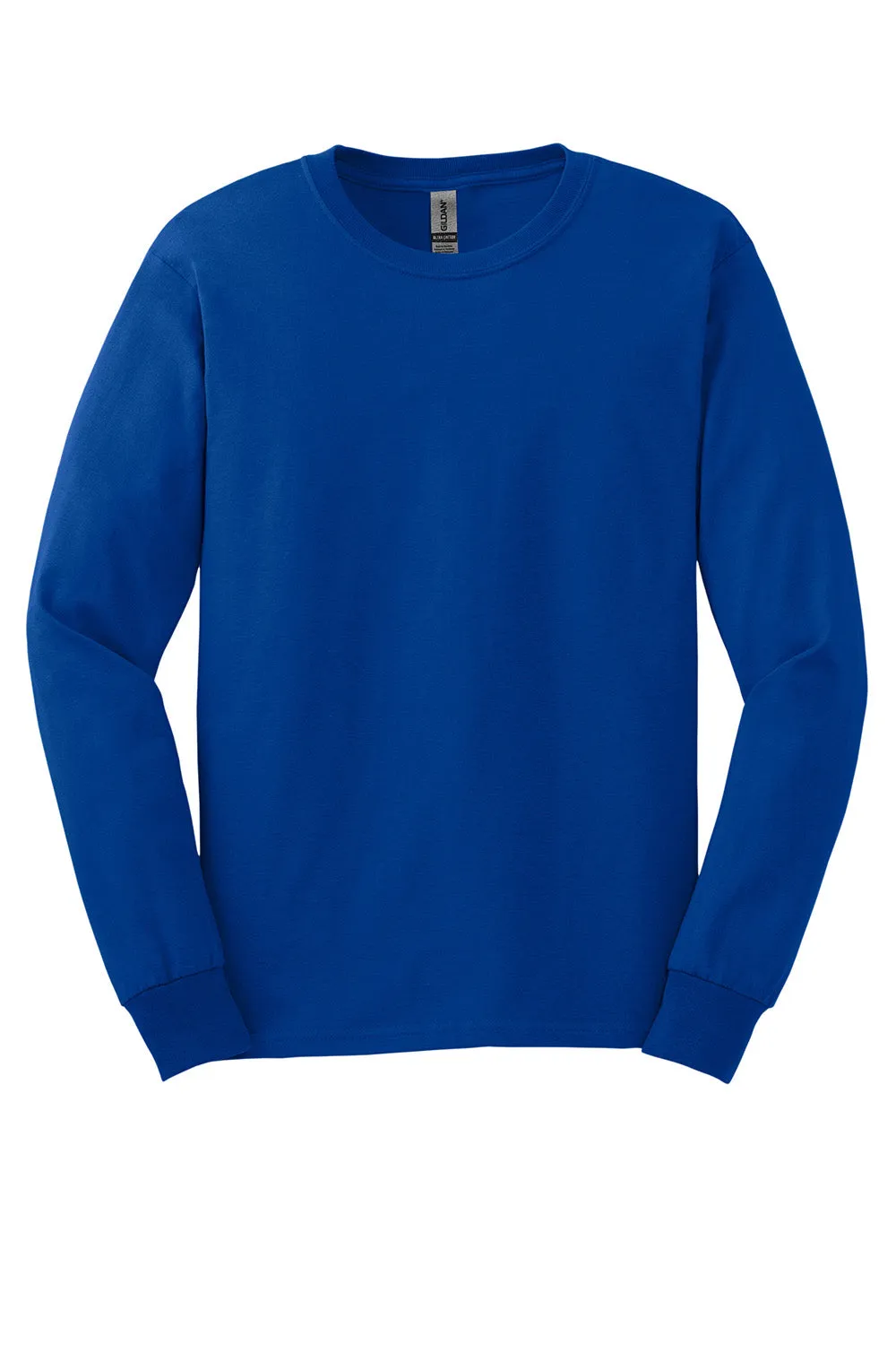 Gildan Mens Ultra Long Sleeve Crewneck T-Shirt - Royal Blue