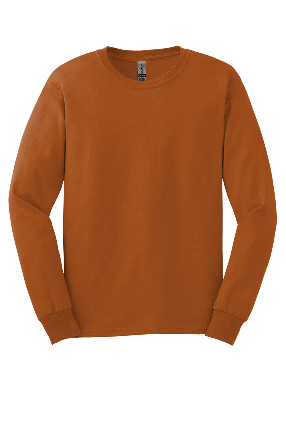 Gildan Mens Ultra Long Sleeve Crewneck T-Shirt - Texas Orange