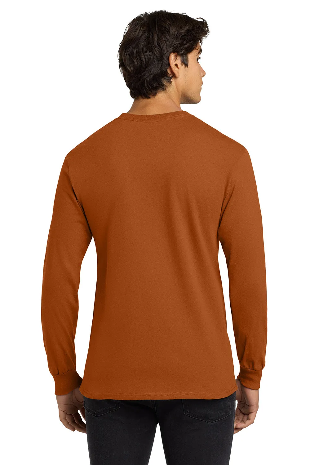Gildan Mens Ultra Long Sleeve Crewneck T-Shirt - Texas Orange