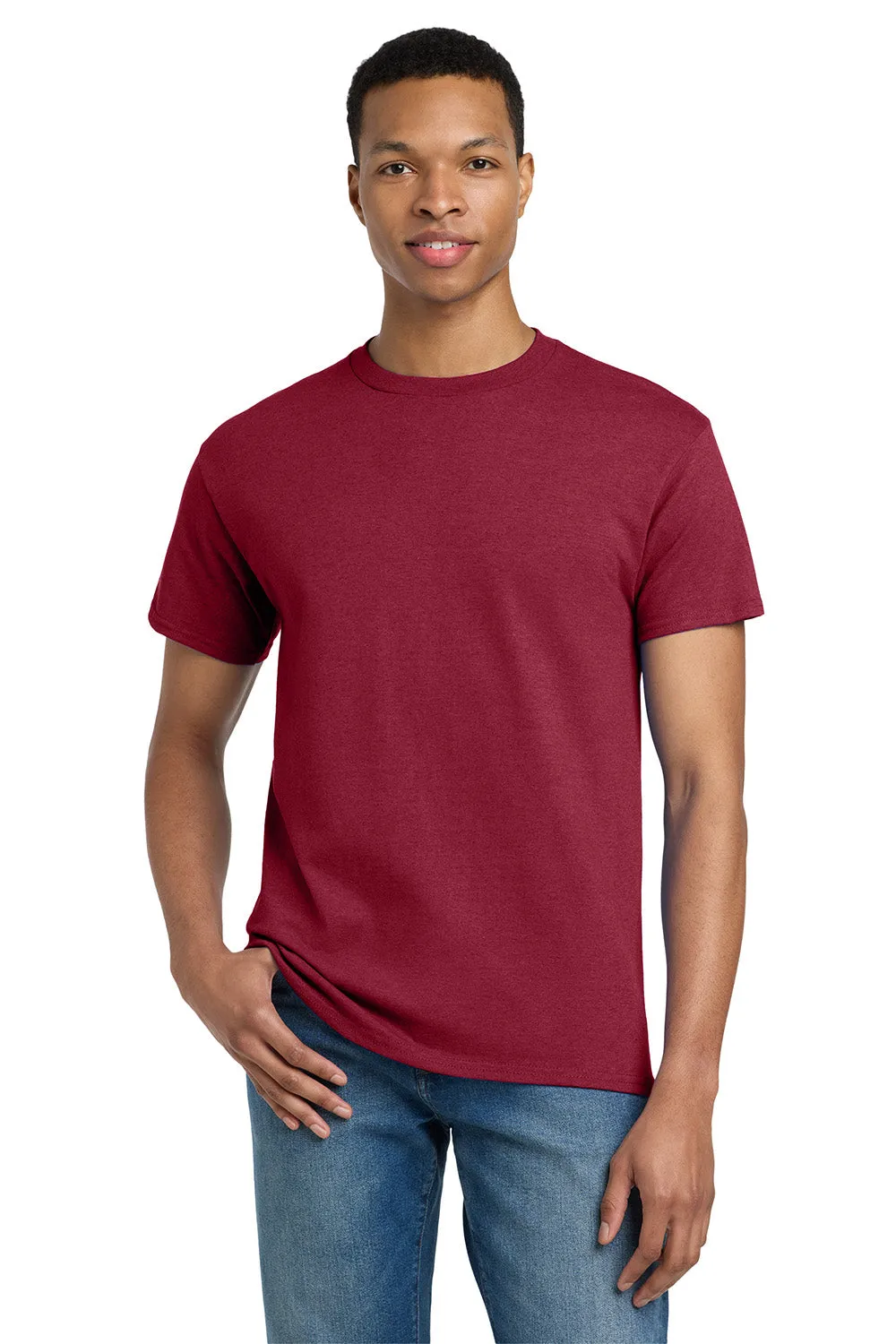 Gildan Mens Ultra Short Sleeve Crewneck T-Shirt - Antique Cherry Red