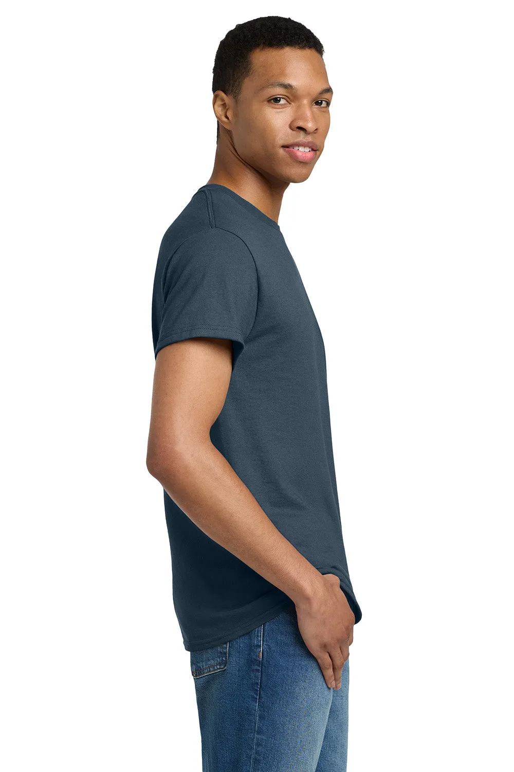 Gildan Mens Ultra Short Sleeve Crewneck T-Shirt - Blue Dusk