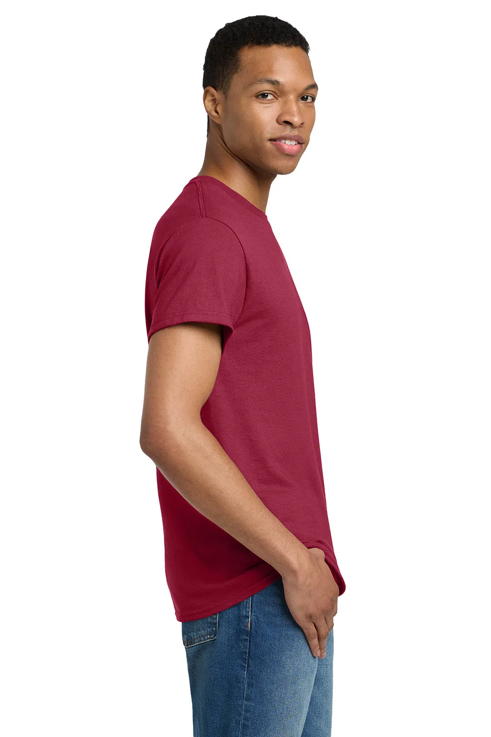 Gildan Mens Ultra Short Sleeve Crewneck T-Shirt - Cardinal Red