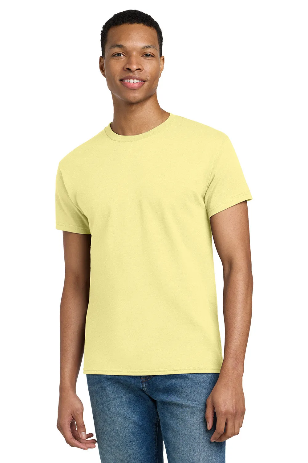 Gildan Mens Ultra Short Sleeve Crewneck T-Shirt - Cornsilk Yellow