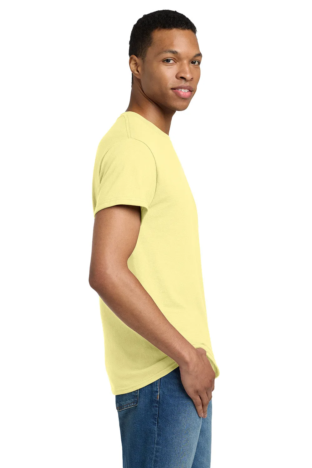 Gildan Mens Ultra Short Sleeve Crewneck T-Shirt - Cornsilk Yellow