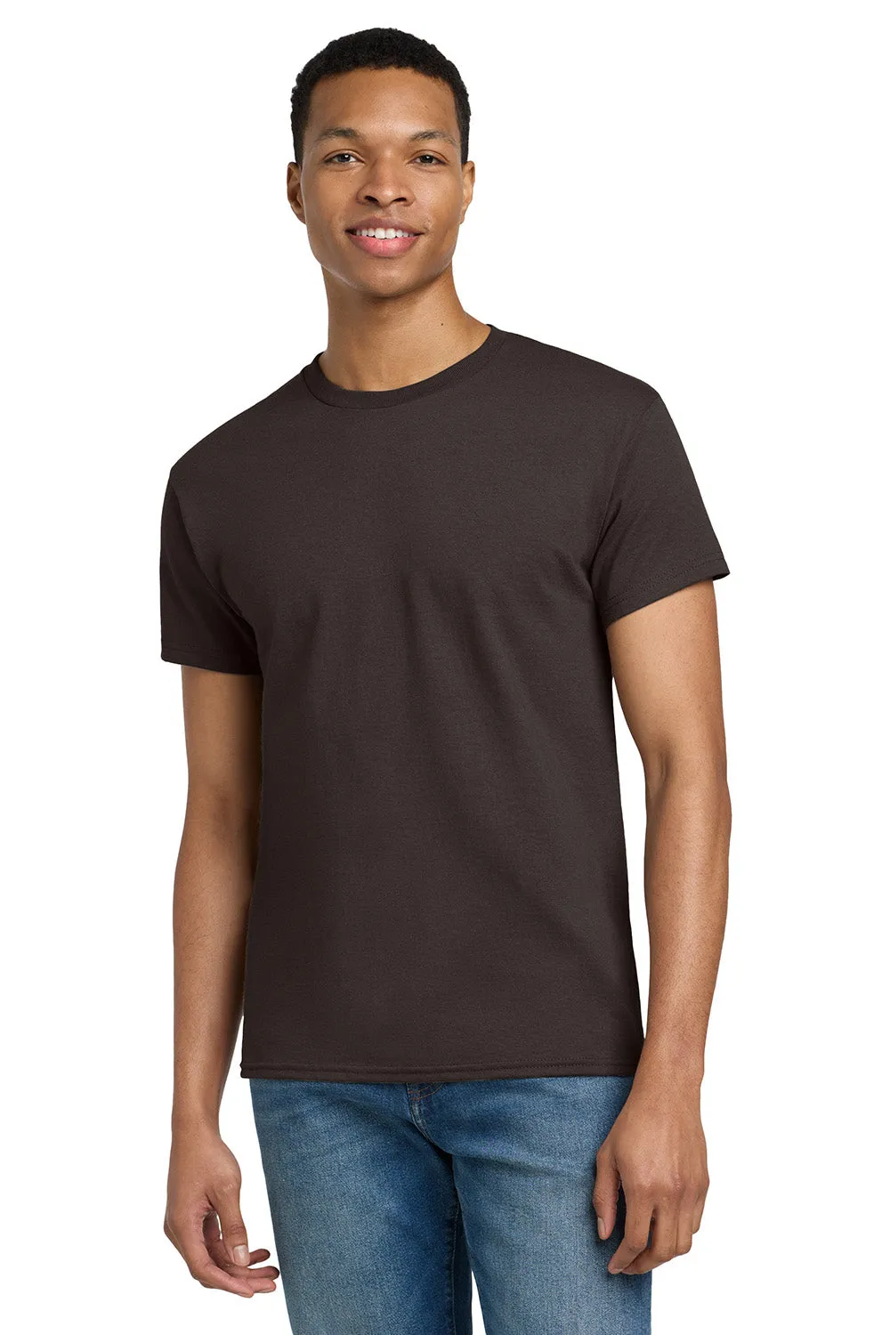 Gildan Mens Ultra Short Sleeve Crewneck T-Shirt - Dark Chocolate Brown