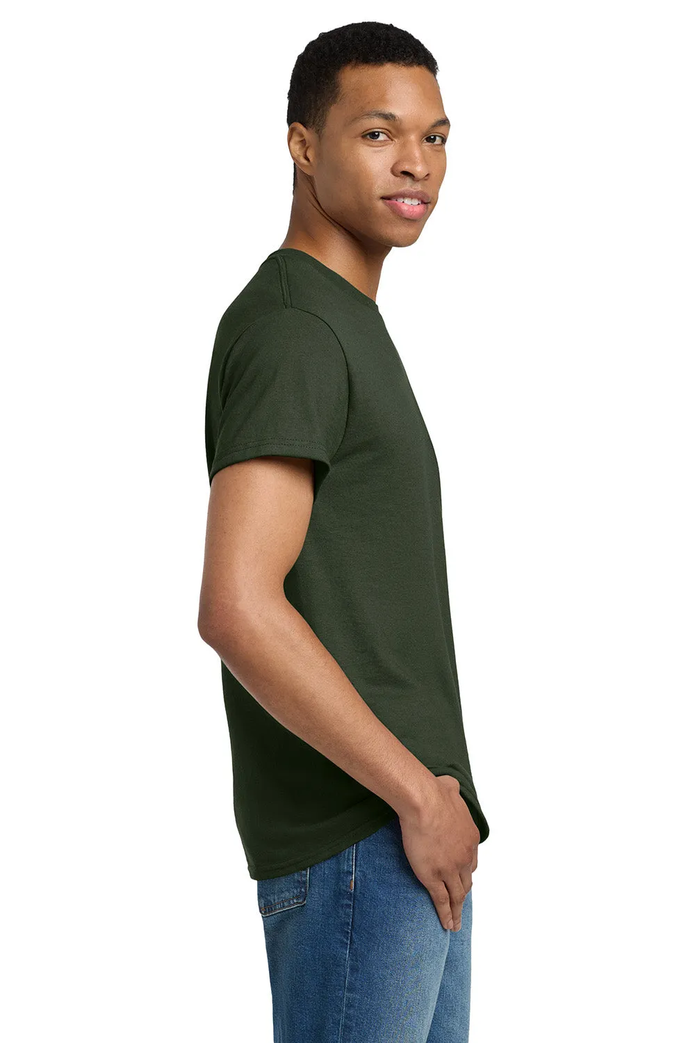 Gildan Mens Ultra Short Sleeve Crewneck T-Shirt - Forest Green