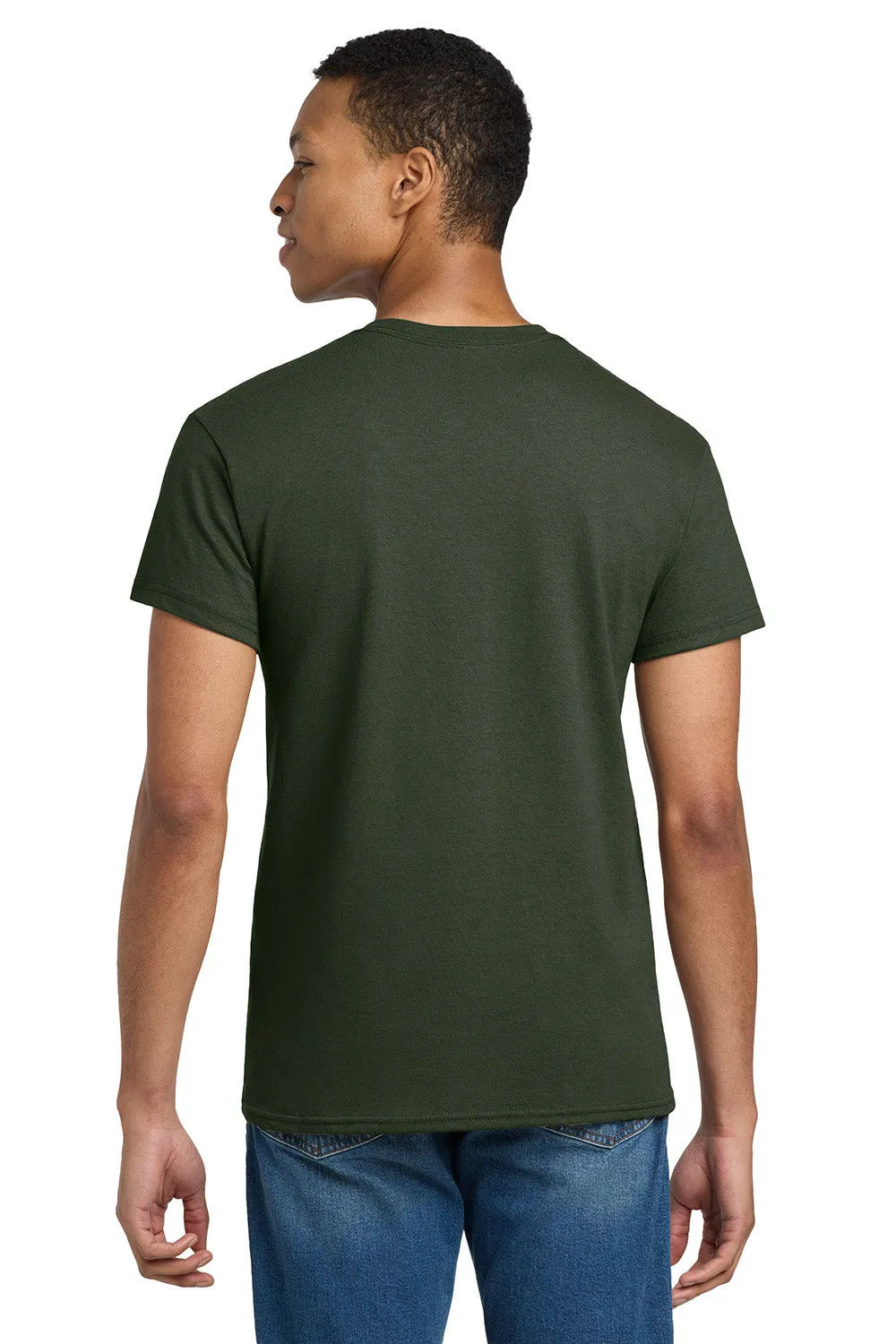 Gildan Mens Ultra Short Sleeve Crewneck T-Shirt - Forest Green