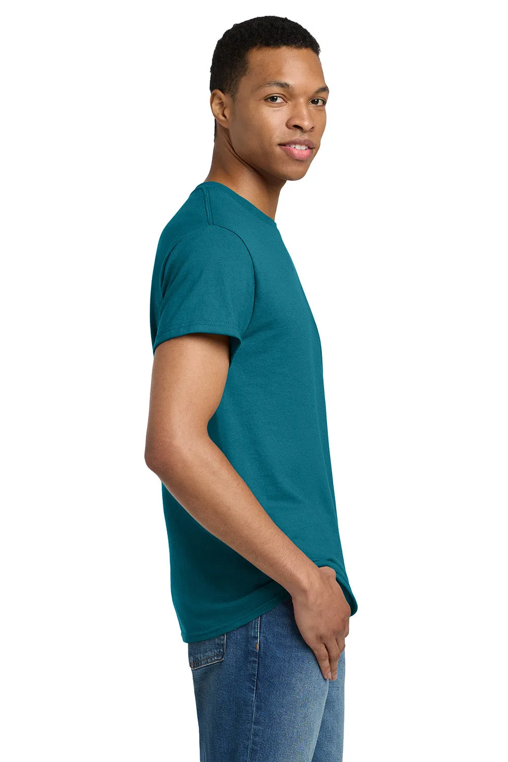 Gildan Mens Ultra Short Sleeve Crewneck T-Shirt - Galapagos Blue