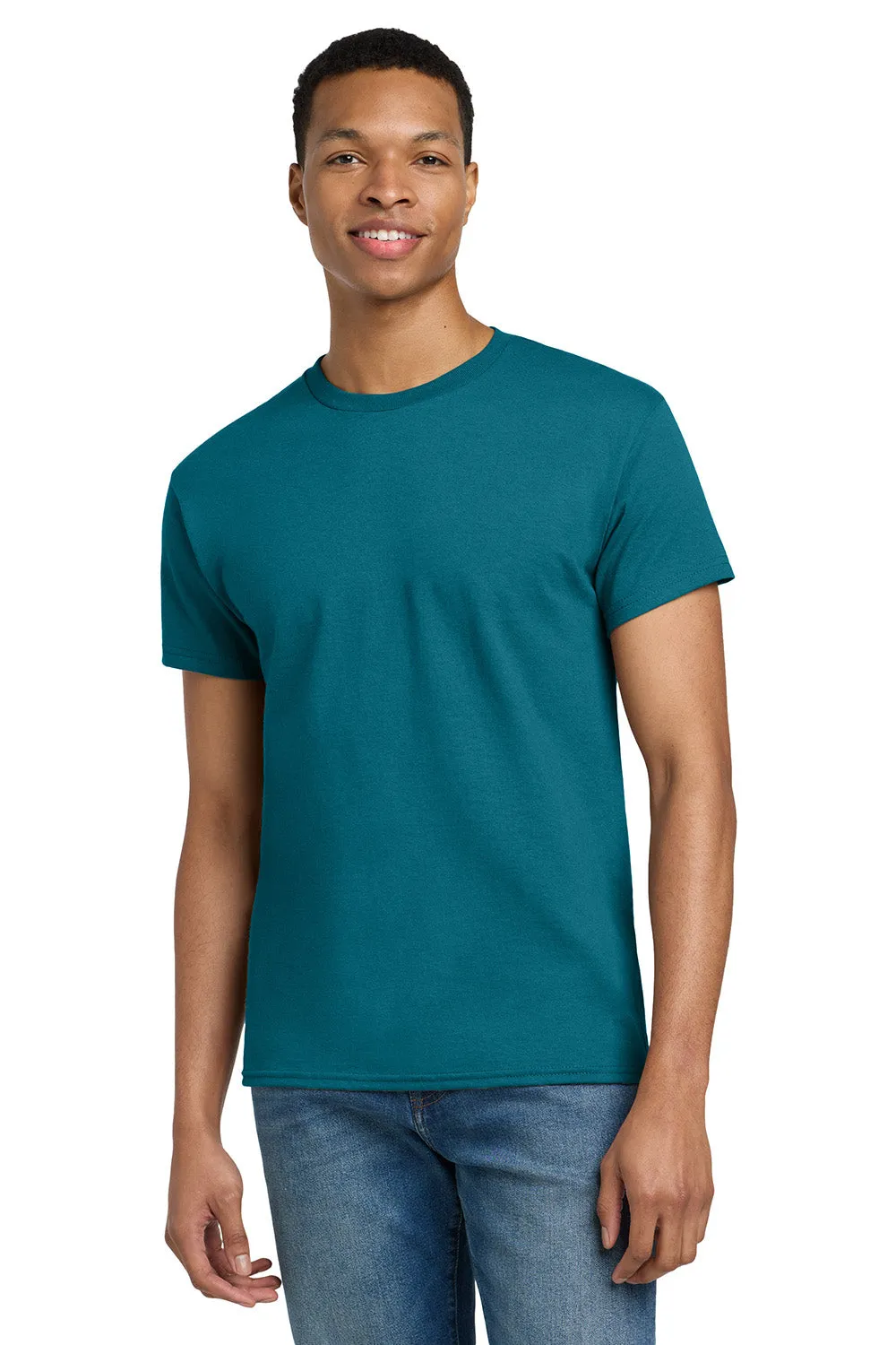 Gildan Mens Ultra Short Sleeve Crewneck T-Shirt - Galapagos Blue