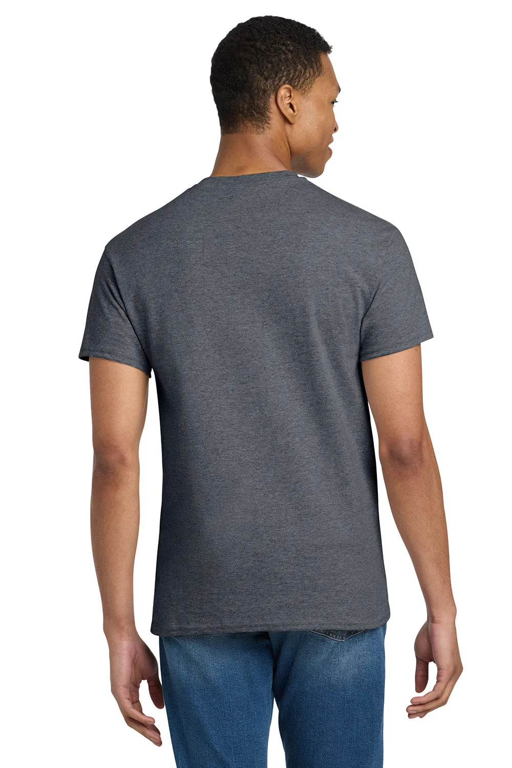 Gildan Mens Ultra Short Sleeve Crewneck T-Shirt - Heather Dark Grey