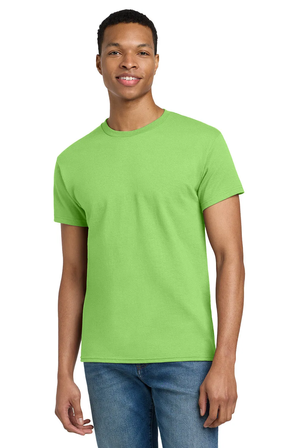 Gildan Mens Ultra Short Sleeve Crewneck T-Shirt - Lime Green