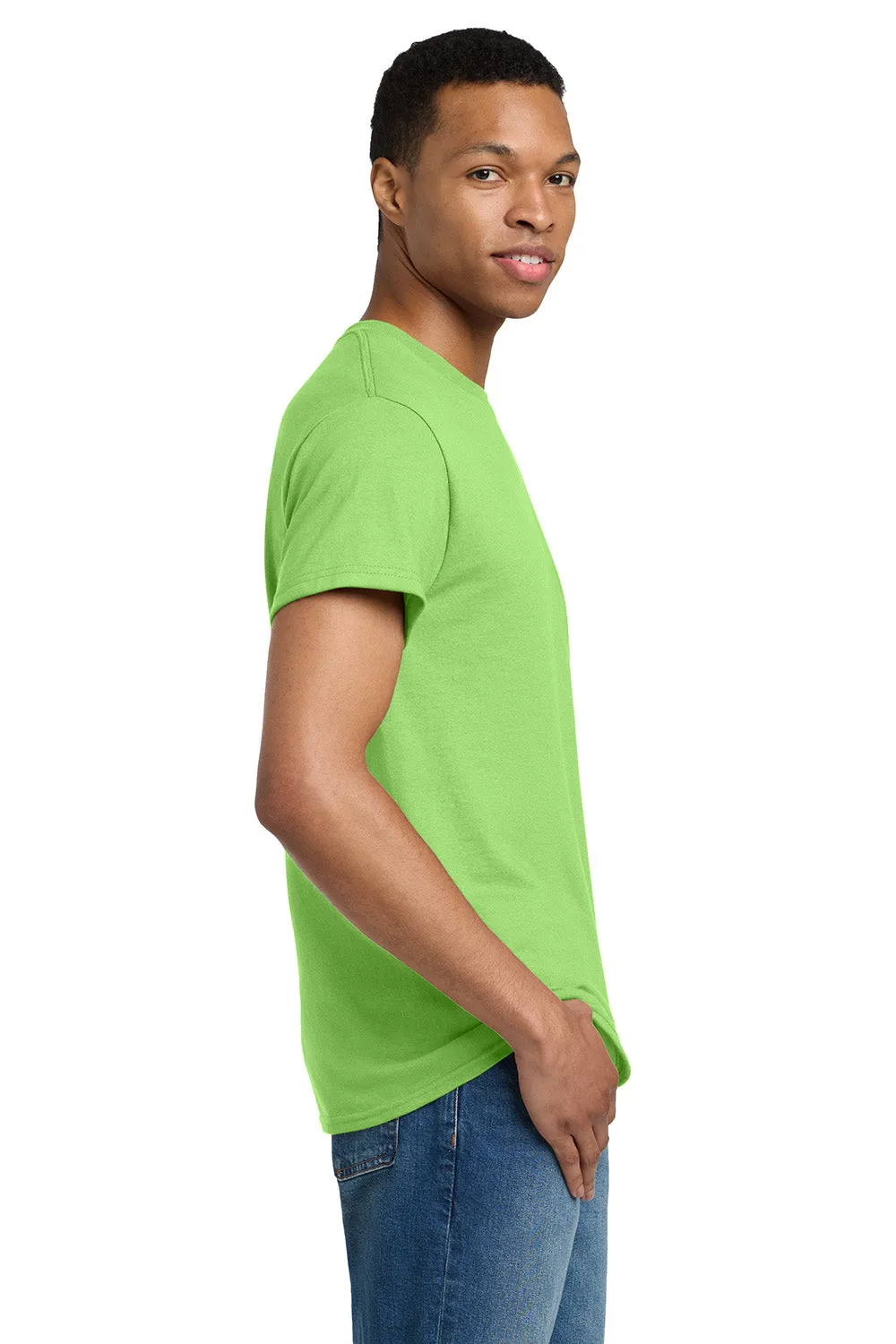 Gildan Mens Ultra Short Sleeve Crewneck T-Shirt - Lime Green