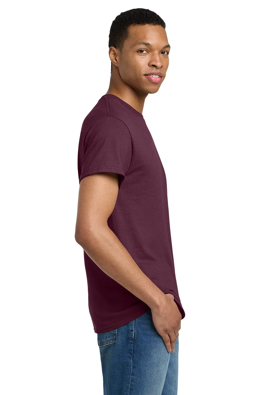 Gildan Mens Ultra Short Sleeve Crewneck T-Shirt - Maroon