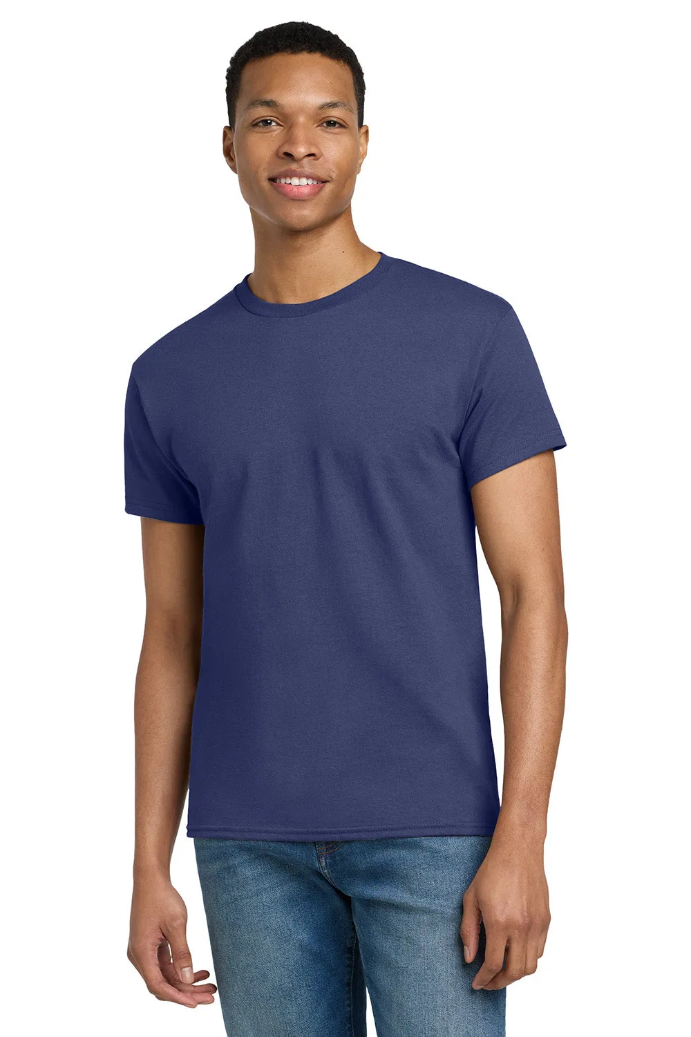 Gildan Mens Ultra Short Sleeve Crewneck T-Shirt - Metro Blue