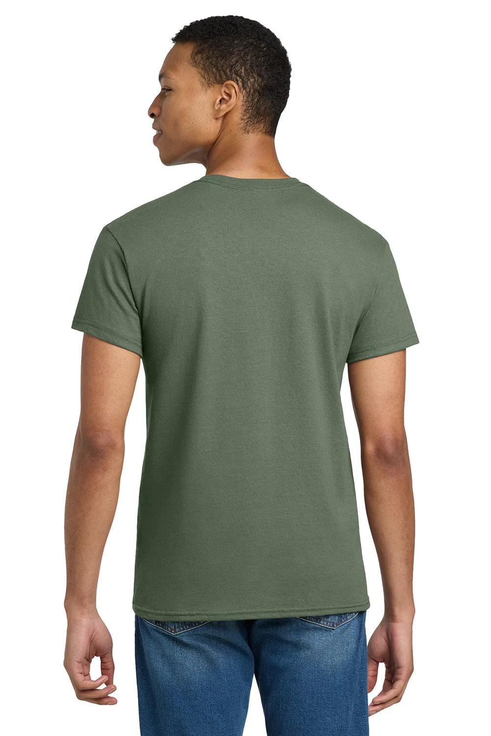 Gildan Mens Ultra Short Sleeve Crewneck T-Shirt - Military Green