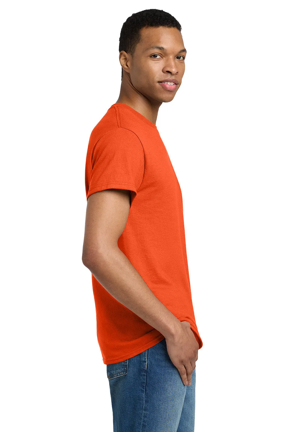 Gildan Mens Ultra Short Sleeve Crewneck T-Shirt - Orange