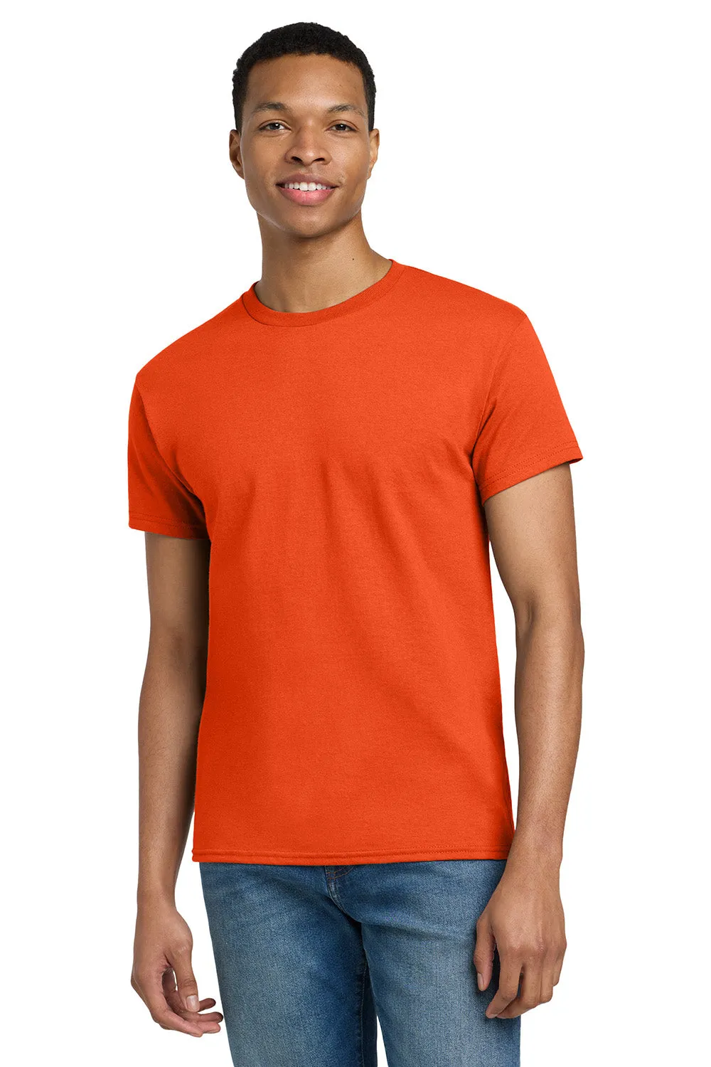 Gildan Mens Ultra Short Sleeve Crewneck T-Shirt - Orange