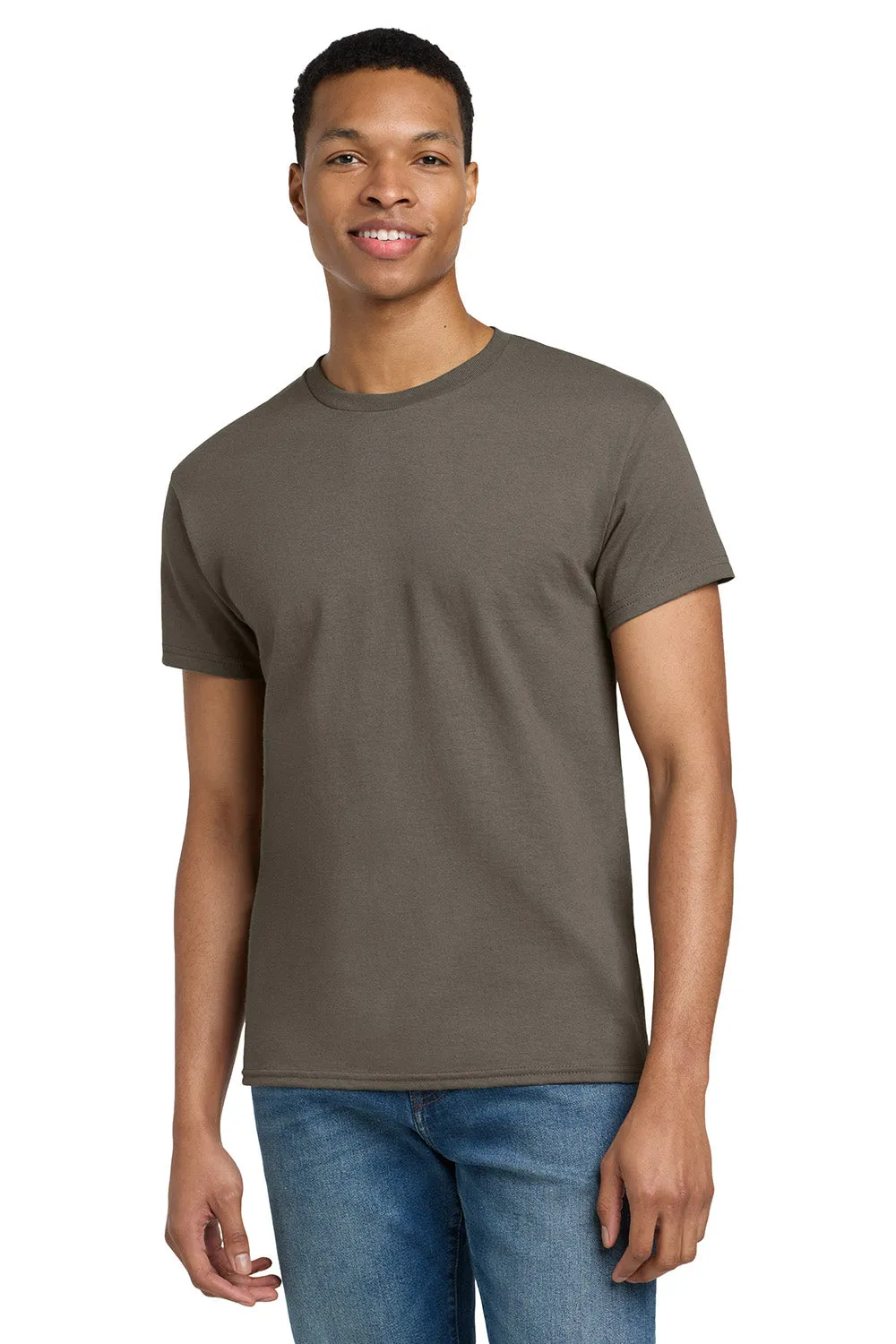 Gildan Mens Ultra Short Sleeve Crewneck T-Shirt - Prairie Dust