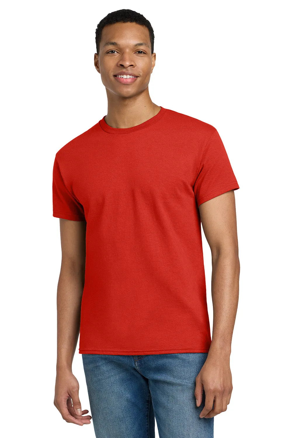 Gildan Mens Ultra Short Sleeve Crewneck T-Shirt - Red