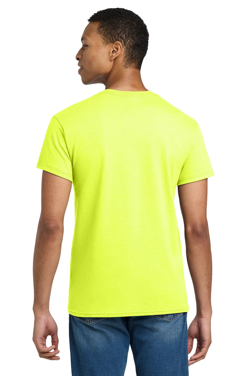 Gildan Mens Ultra Short Sleeve Crewneck T-Shirt - Safety Green