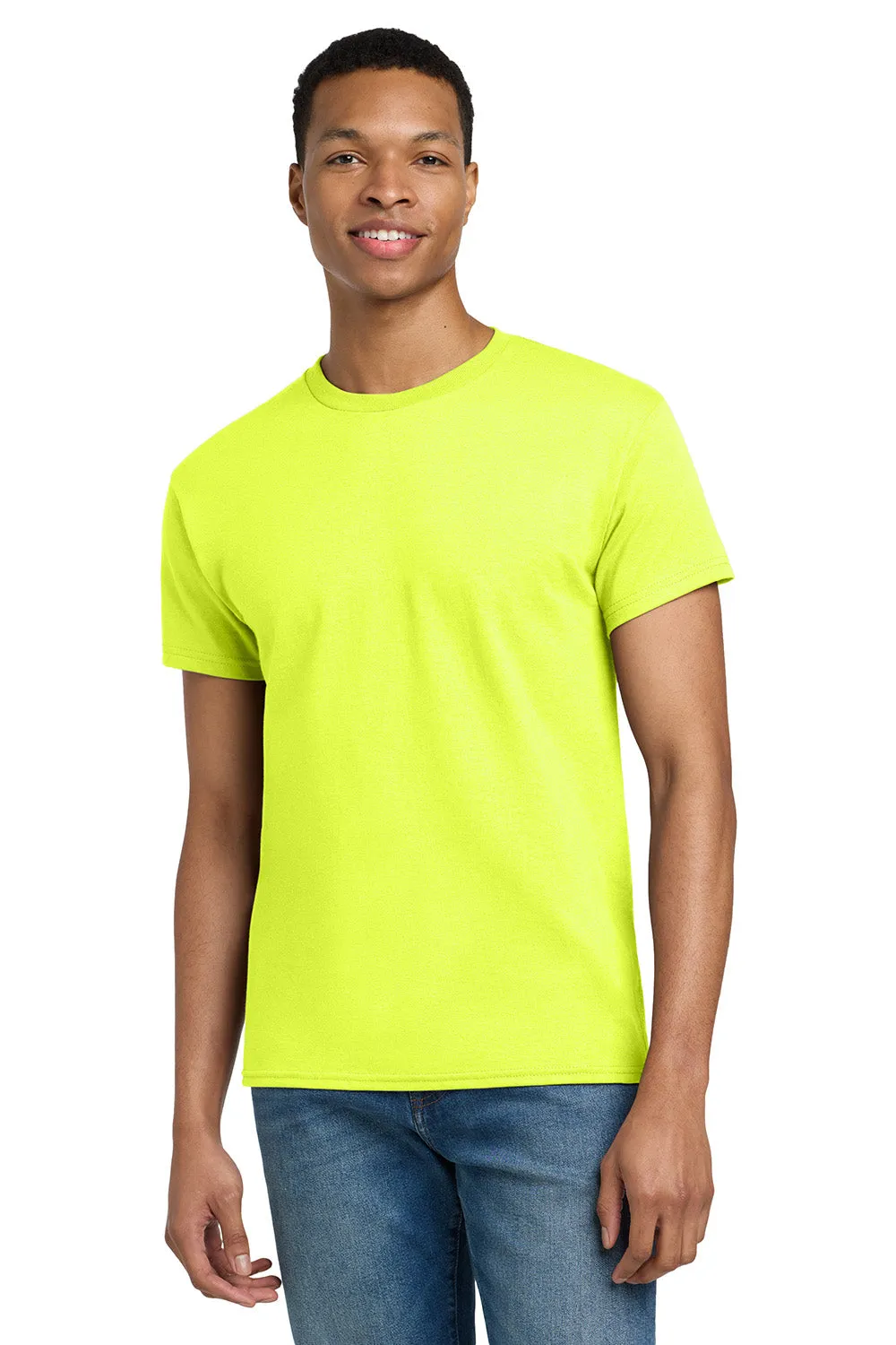 Gildan Mens Ultra Short Sleeve Crewneck T-Shirt - Safety Green