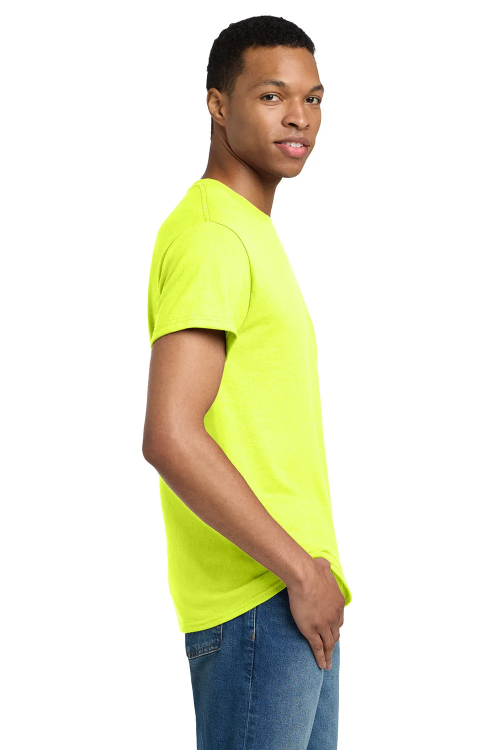 Gildan Mens Ultra Short Sleeve Crewneck T-Shirt - Safety Green