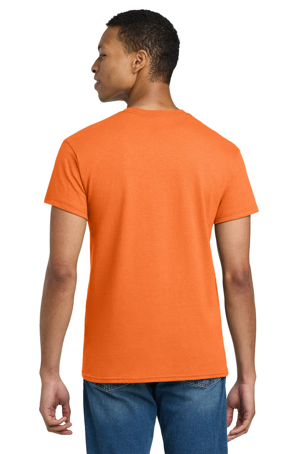Gildan Mens Ultra Short Sleeve Crewneck T-Shirt - Safety Orange