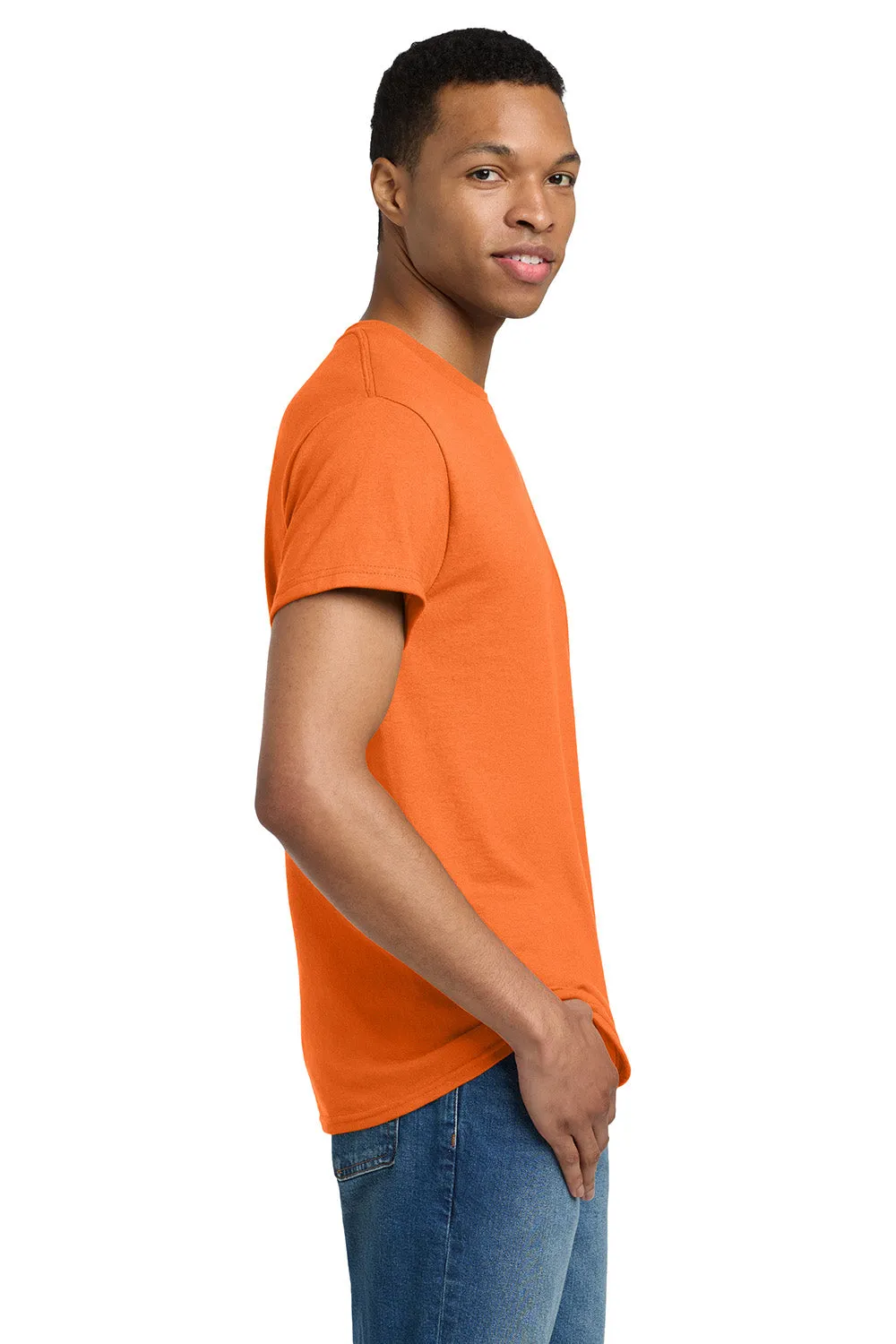 Gildan Mens Ultra Short Sleeve Crewneck T-Shirt - Safety Orange