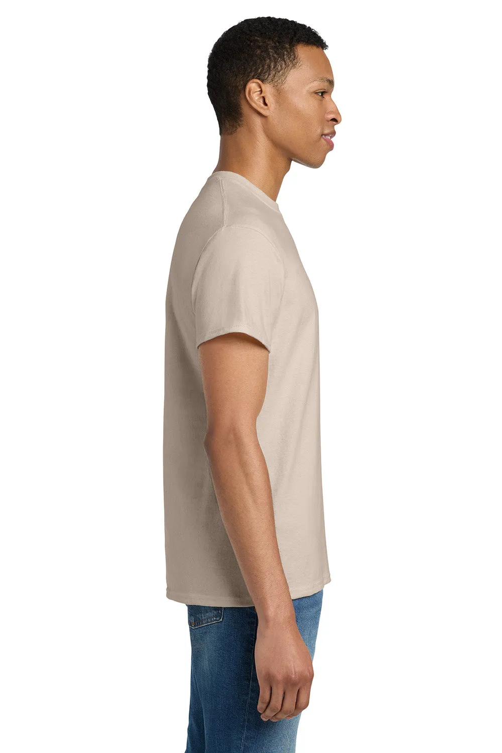 Gildan Mens Ultra Short Sleeve Crewneck T-Shirt - Sand