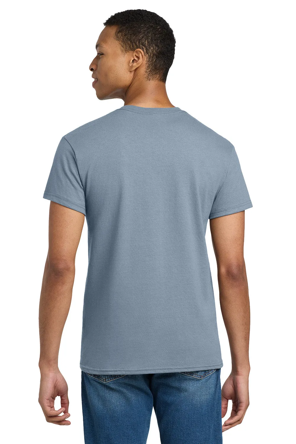 Gildan Mens Ultra Short Sleeve Crewneck T-Shirt - Stone Blue