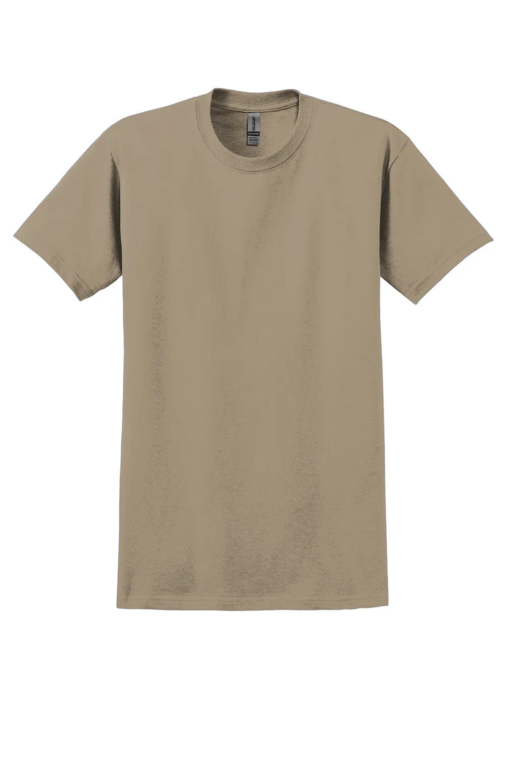 Gildan Mens Ultra Short Sleeve Crewneck T-Shirt - Tan