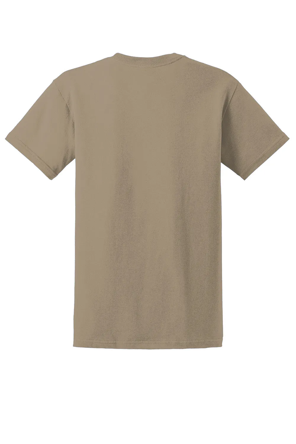 Gildan Mens Ultra Short Sleeve Crewneck T-Shirt - Tan