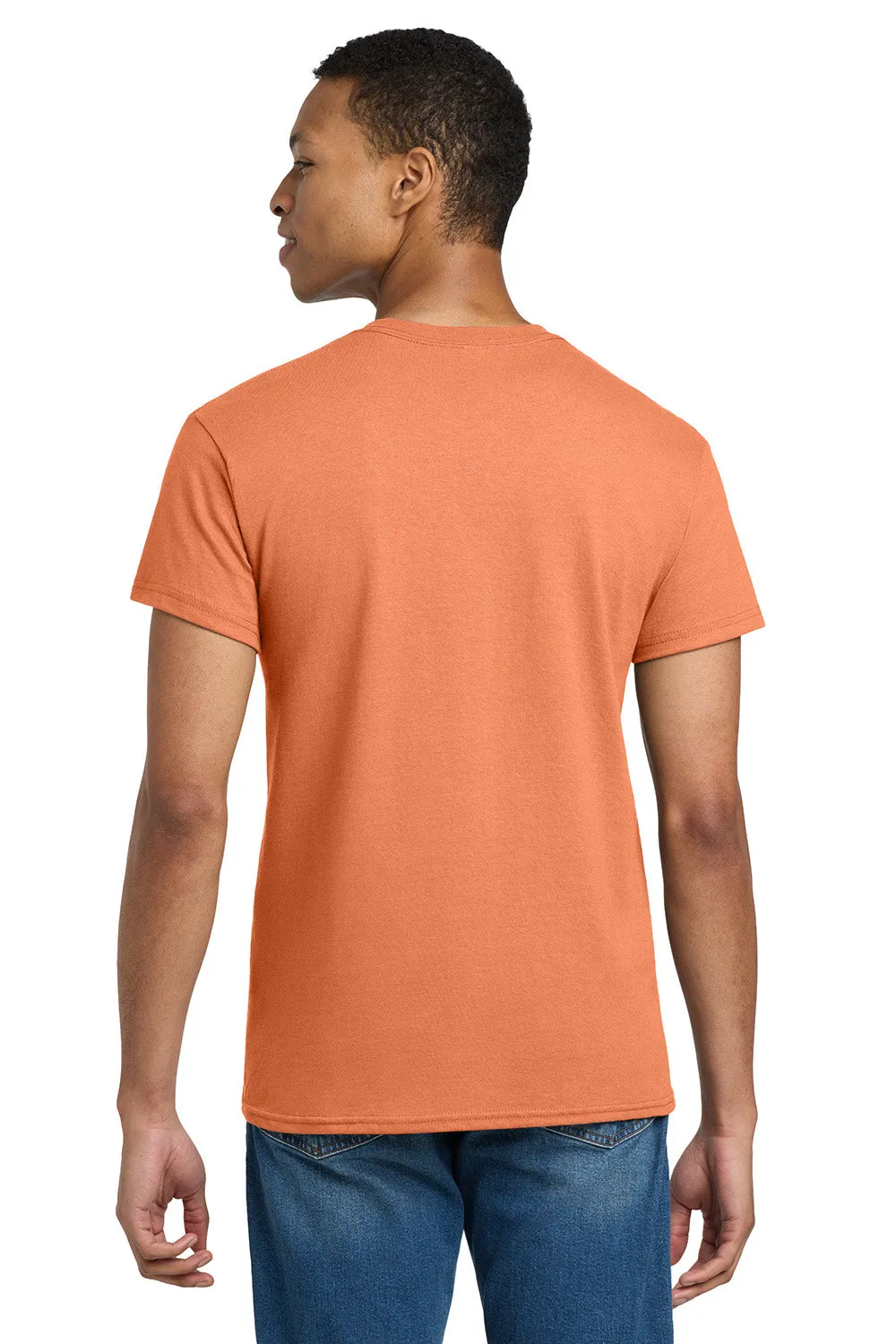 Gildan Mens Ultra Short Sleeve Crewneck T-Shirt - Tangerine Orange