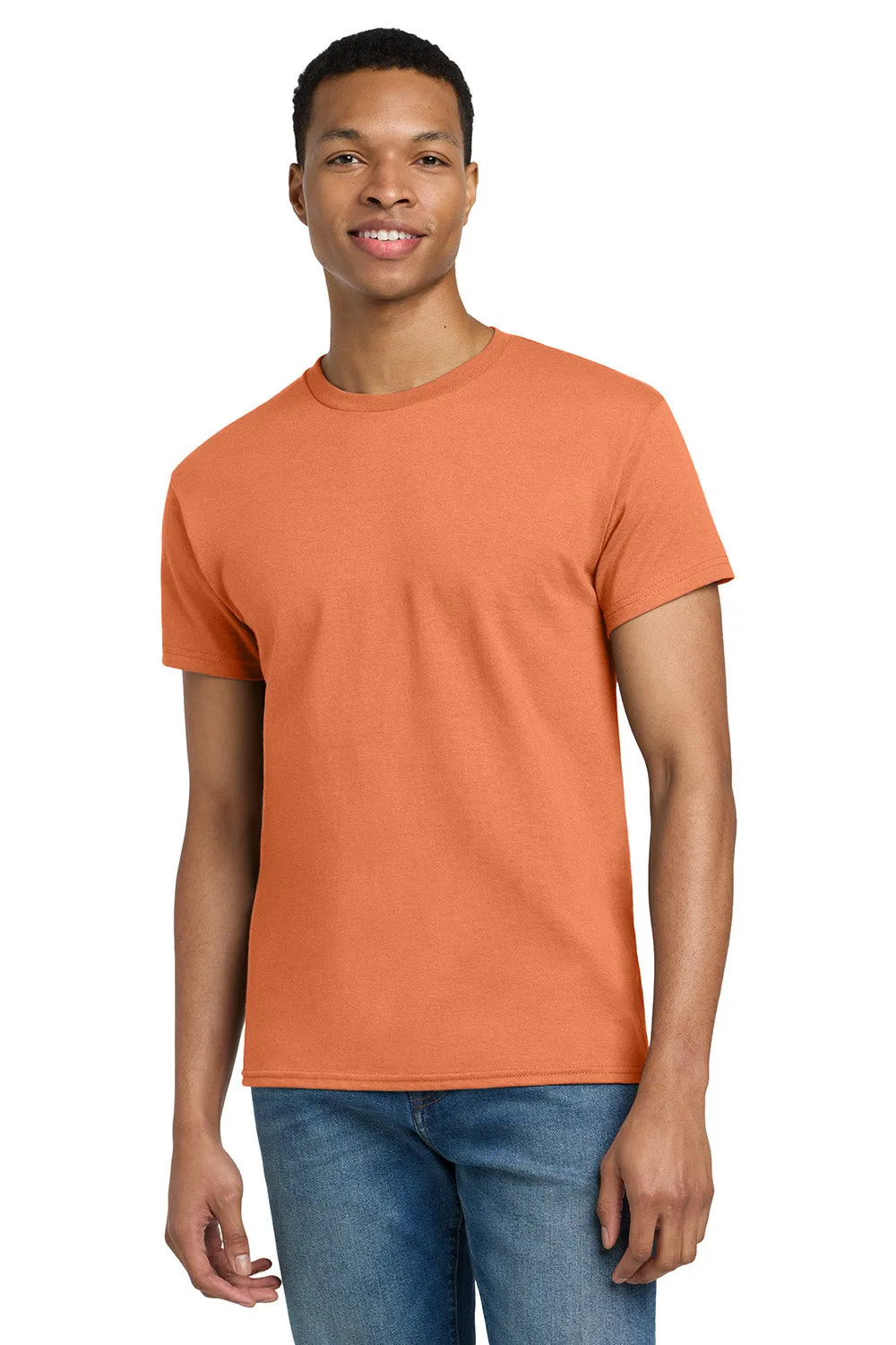 Gildan Mens Ultra Short Sleeve Crewneck T-Shirt - Tangerine Orange