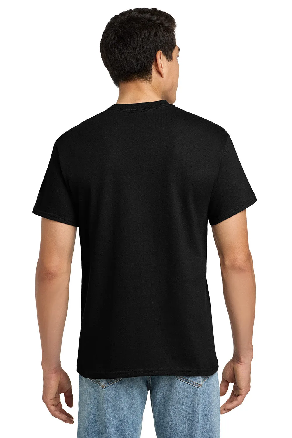 Gildan Mens Ultra Short Sleeve Crewneck T-Shirt w/ Pocket - Black