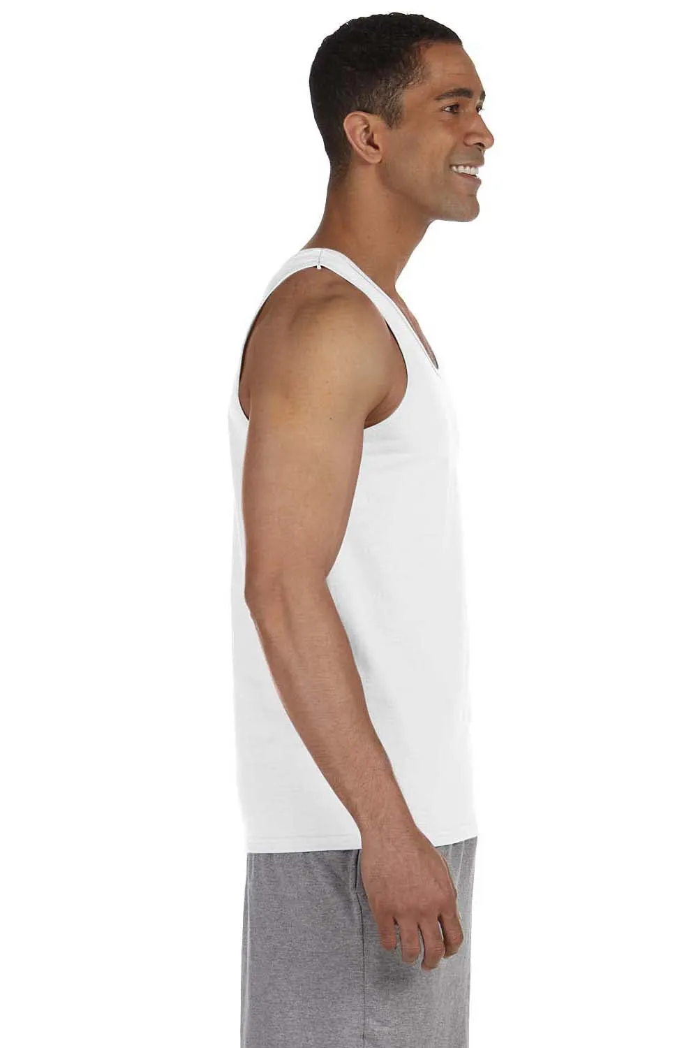 Gildan Mens Ultra Tank Top - White