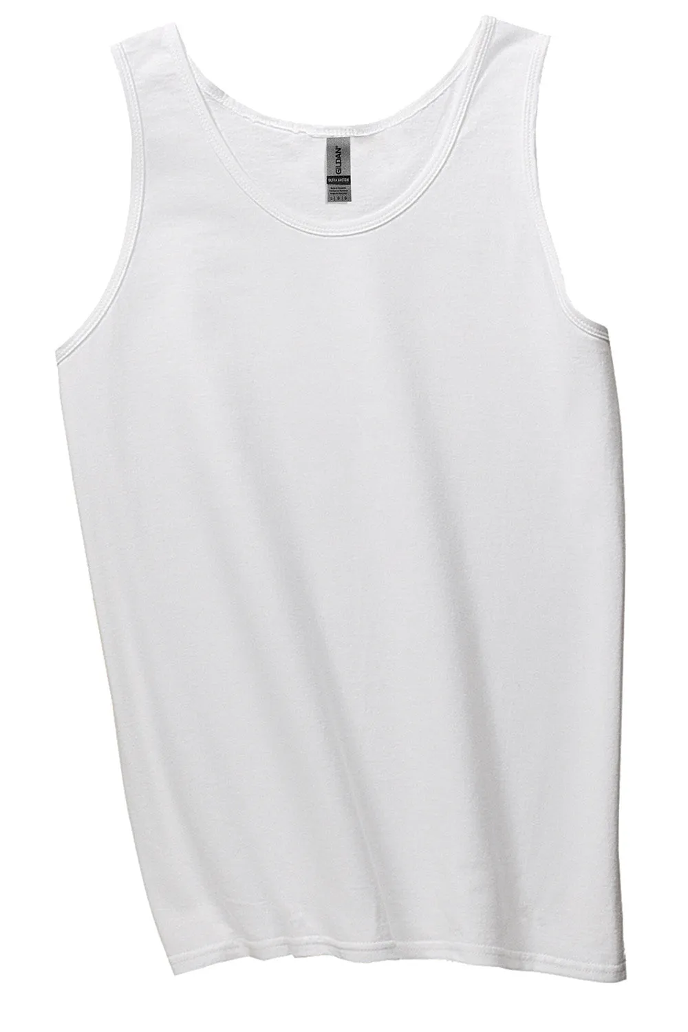 Gildan Mens Ultra Tank Top - White