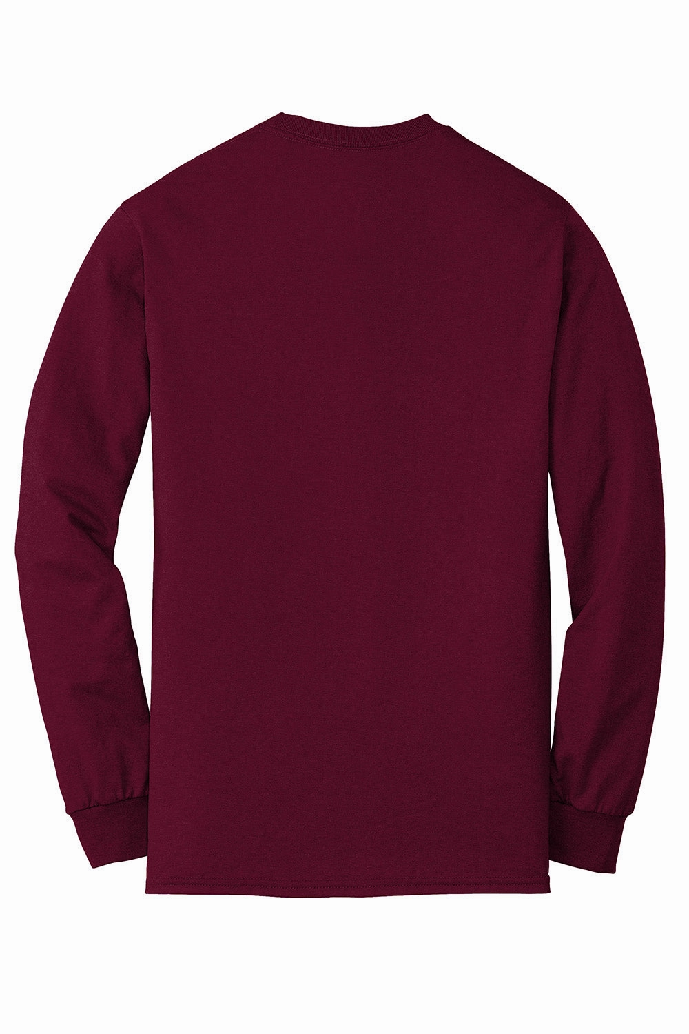 Gildan Mens DryBlend Moisture Wicking Long Sleeve Crewneck T-Shirt - Maroon
