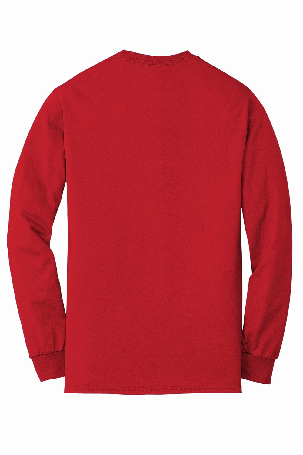 Gildan Mens DryBlend Moisture Wicking Long Sleeve Crewneck T-Shirt - Red