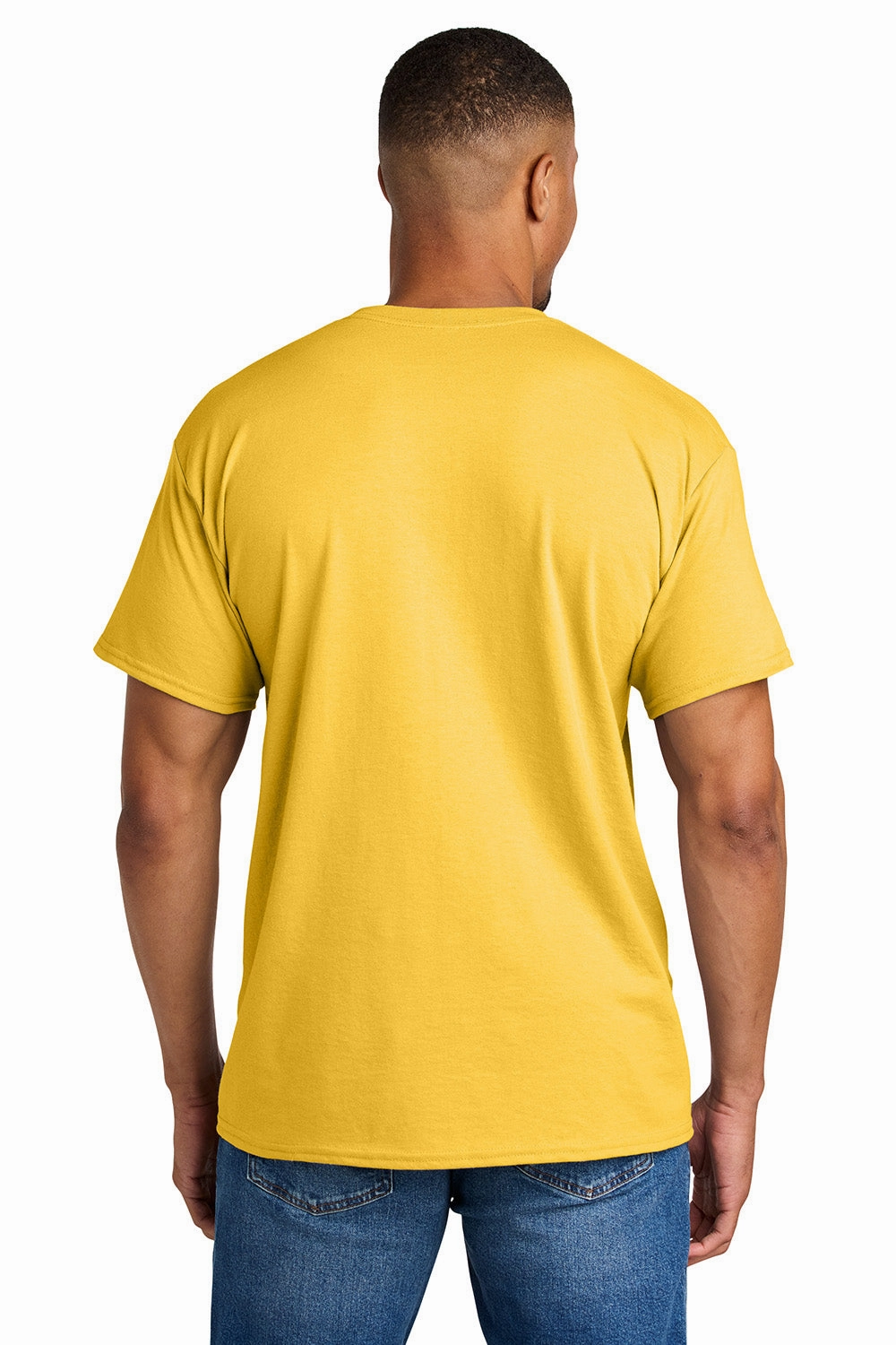 Gildan Mens DryBlend Moisture Wicking Short Sleeve Crewneck T-Shirt - Daisy Yellow