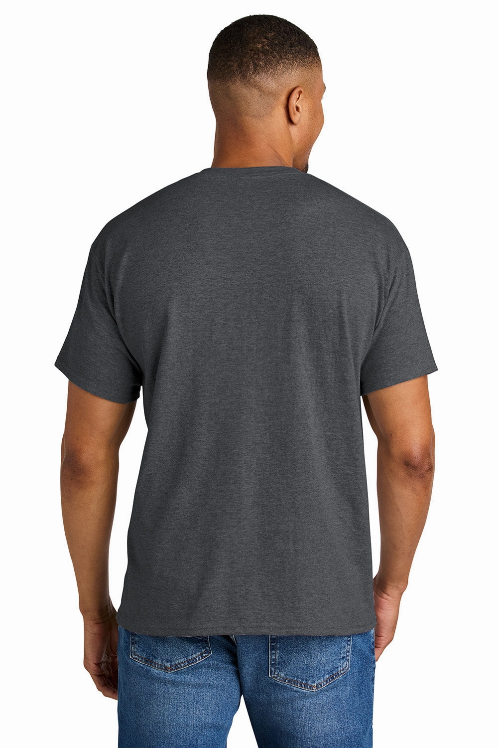 Gildan Mens DryBlend Moisture Wicking Short Sleeve Crewneck T-Shirt - Heather Dark Grey