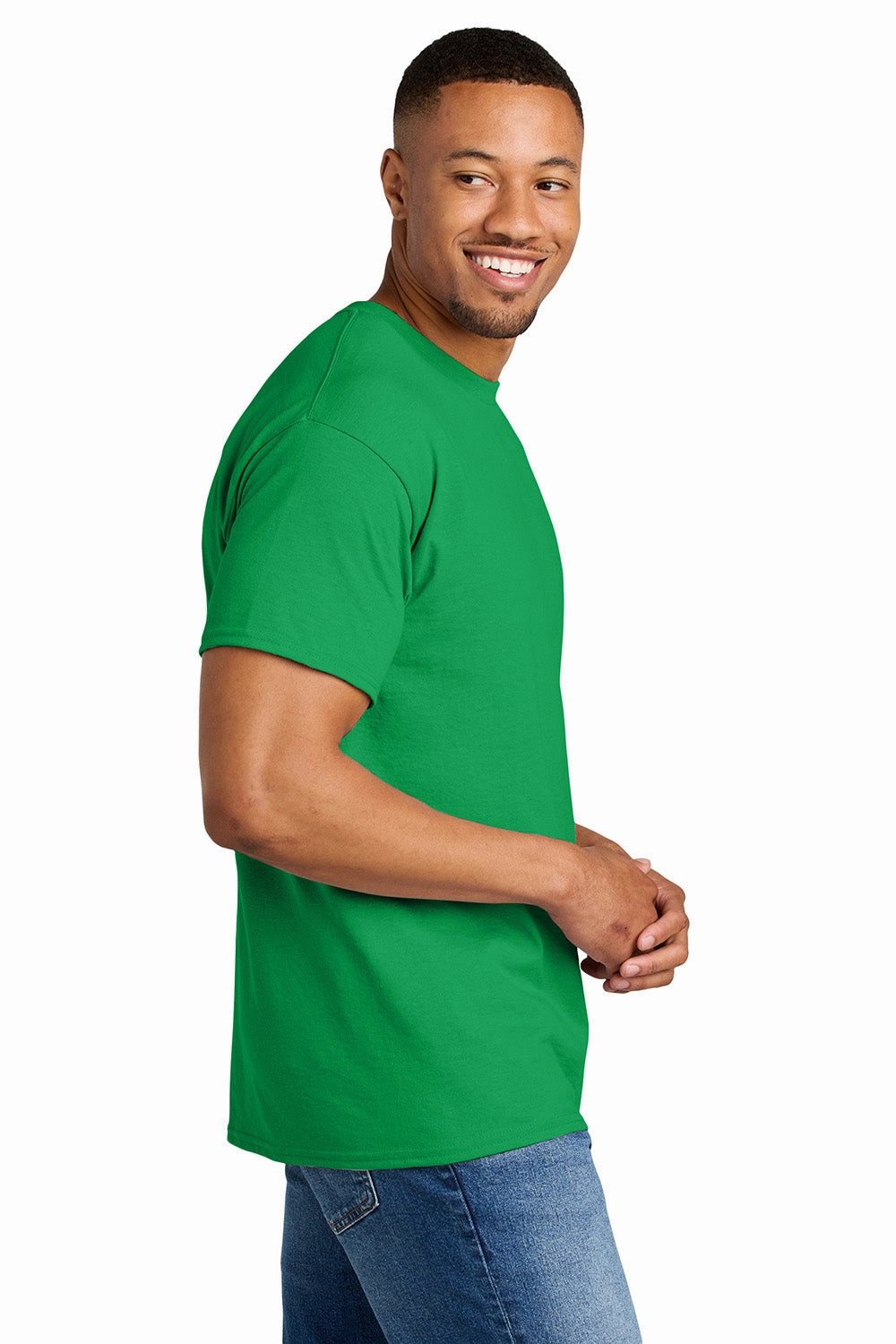 Gildan Mens DryBlend Moisture Wicking Short Sleeve Crewneck T-Shirt - Irish Green